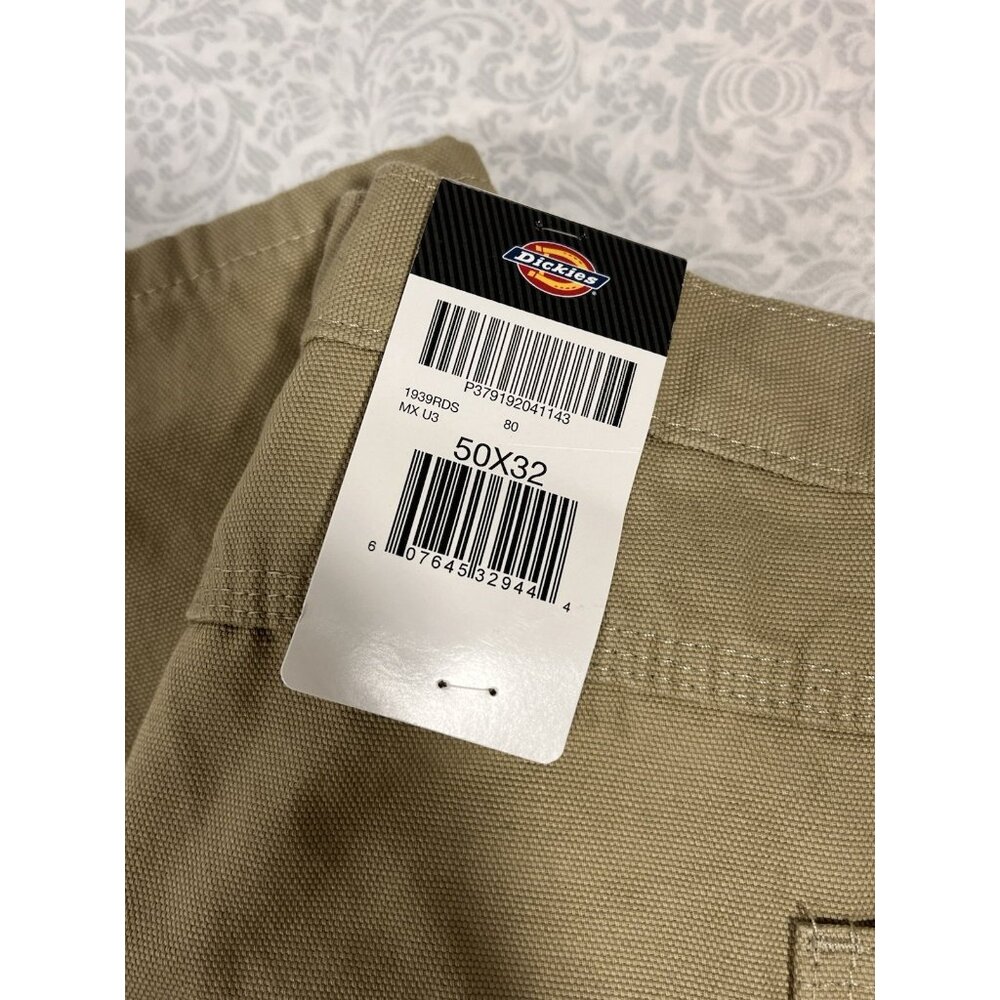 NWT Dickies 50x32 Men’s Carpenter Pants Khakis Straight Leg Relaxed Fit Tan - Picture 3 of 11